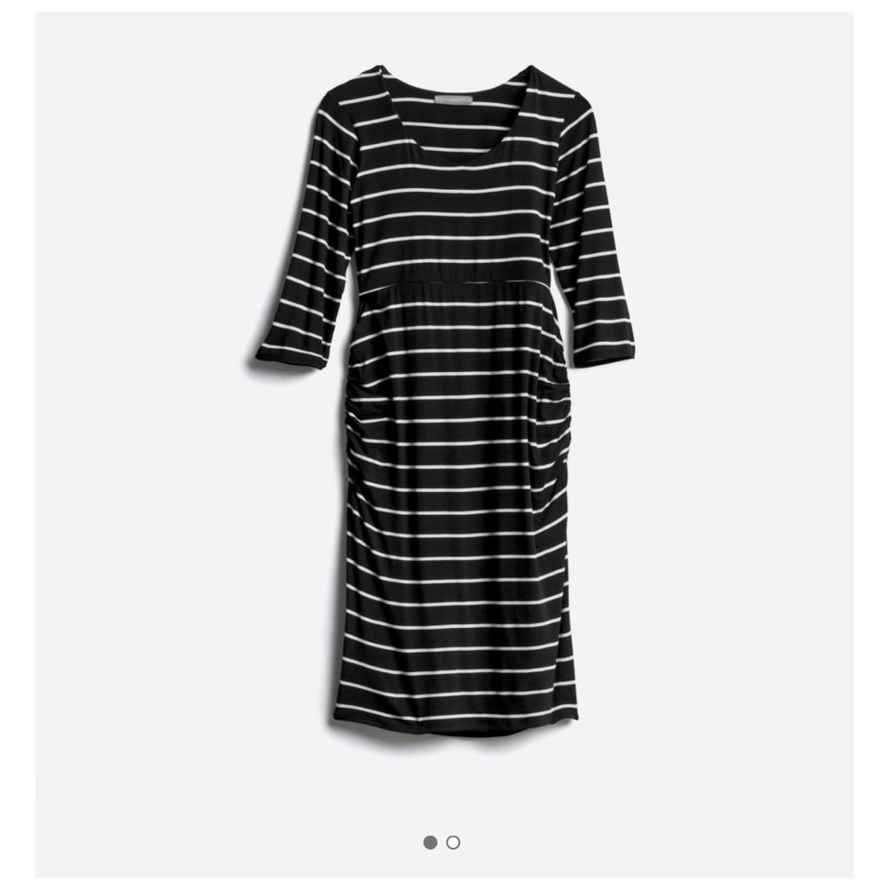 Greta Maternity 3/4 Sleeve Knit Dress